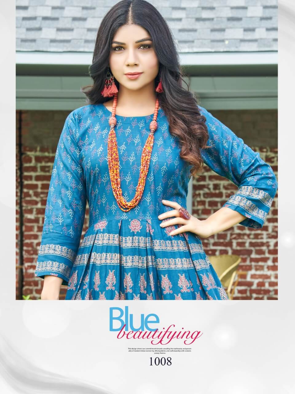 Hirwa Sunshine 1 Rayon Printed Ethnic Wear Long Anarkali Kurti Latest Collection